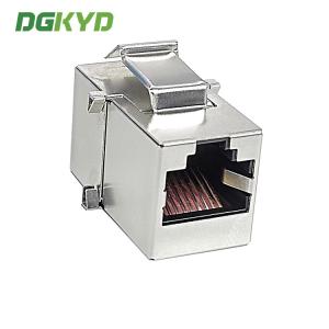 Buy cheap 8P8C Has Card Groove CAT.3 With Shielding Modular RJ45 To RJ45 Coupler Shielding Straight Through Module from wholesalers