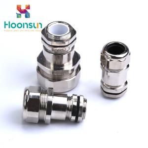 Buy cheap Nickel Plated Metal Hose Fittings / Metallic M Cable Gland With Galvanized Steel from wholesalers