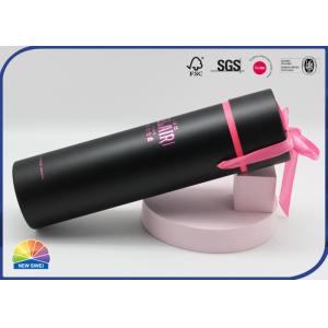 Buy cheap Wine Bottle Paper Packaging Tube Matte Lamination With Ribbon Handles from wholesalers