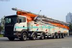 Buy cheap Automatic Zoomlion Truck Mounted Concrete Pump 56m Placing Depth 63X-6RZ Model With 6 Arms from wholesalers
