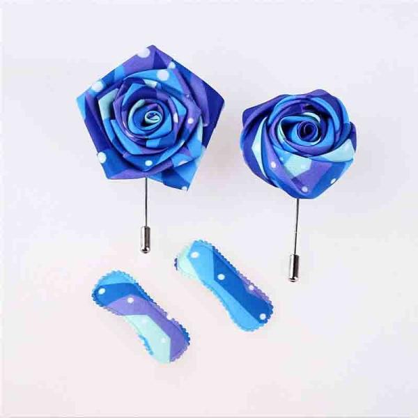 Quality Wedding Party Handmade Flower Brooch Eco - Friendly Fray Resistant Material for sale