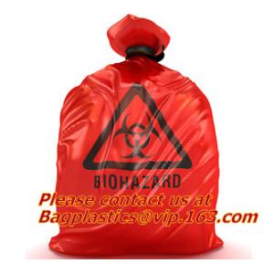 Buy cheap Medical Biohazard Waste Garbage Bag, biohazard drawtape trash bag, hospital garbage bag, biohazardous refuse bag, bageas from wholesalers