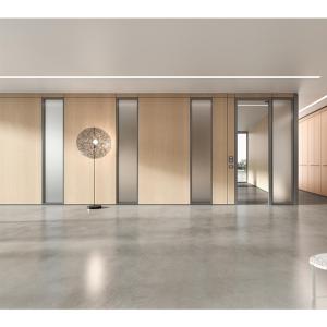 Buy cheap Modern Office Glass Partition Wall with Frosted Glass Acid Etched Glass and 108mm Thickness from wholesalers