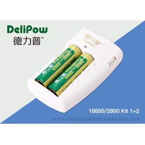 Buy cheap Delipow Portable 18650 Rechargeable Lithium Battery With Charger 2800mAh from wholesalers