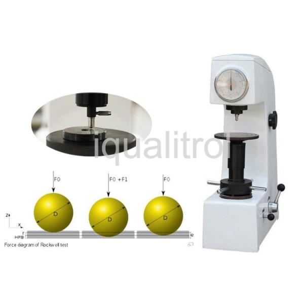 Vertical Height 170mm Basic Manual Rockwell Hardness Testing Machine with
