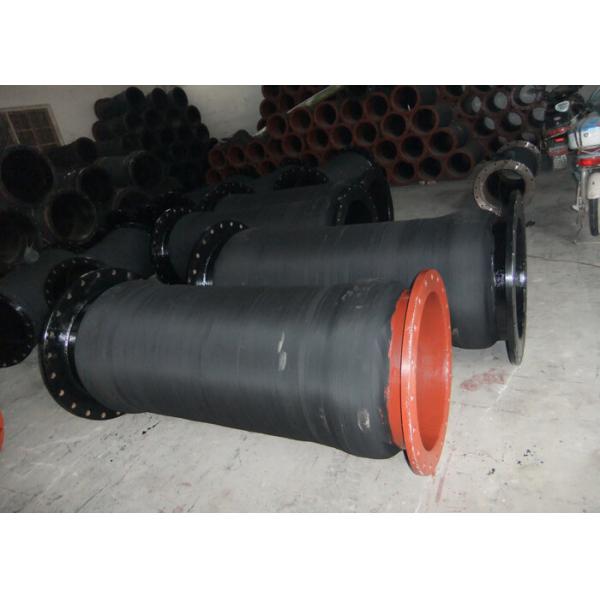 Quality Abrasion Resistant Dredging Rubber Hose Extrude Molded With Flange for sale