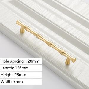 Bamboo Cabinet Decorative Pull Handle 125x8x25mm