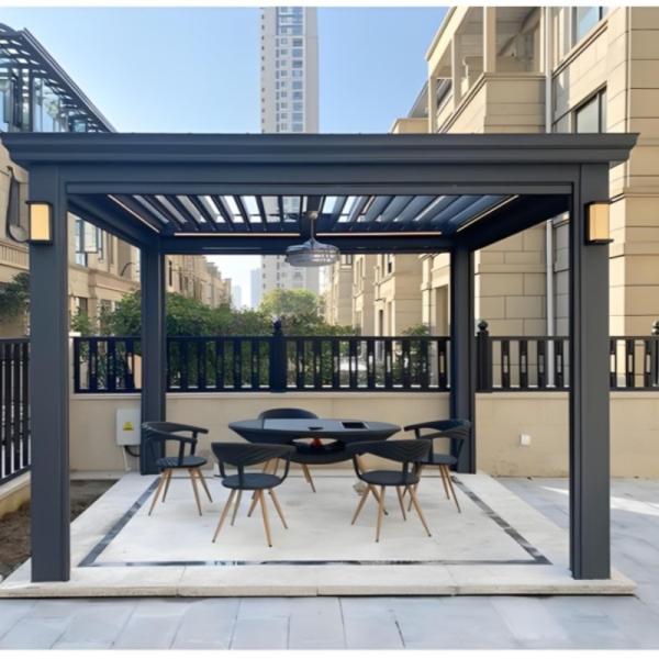 Buy cheap Transform Your Space into a Tranquil Wellness and Mindfulness Retreat with Dimmable LED Lights and Patio Pergola from wholesalers