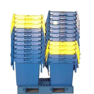 Internal Size 550*370*320mm Large Stackable Plastic Crate for Attached Lid