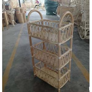 Natural rattan storage ECO friendly home furniture shelves shelf