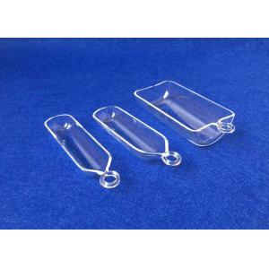Buy cheap Customized Transparent Fused Quartz Combustion Boats 50ML With Ring from wholesalers