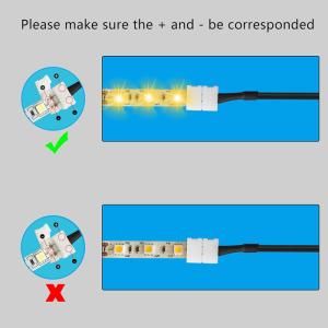 Buy cheap 2p/Dc Female Led Single Color Light Strip Connector For 8mm To 10mm Width from wholesalers