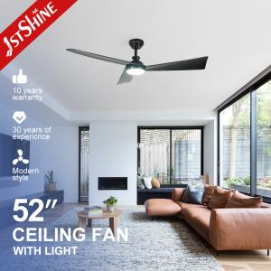 Buy cheap High Airflow 52 Black LED Ceiling Fan with 10- and Metal Plastic Lamp Body Material from wholesalers
