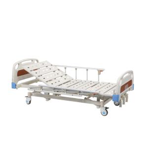 Buy cheap Al - Alloy Handrails Manual Hospital Bed With 4 Double - Side Silcent Wheels from wholesalers