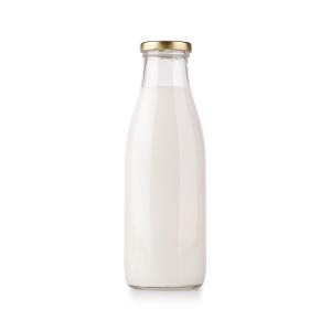 China 500Ml Leak Proof Jam Daily Milk Delivery Glass Bottle With Metal Lid on sale