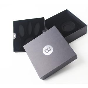 Customize Rigid Cardboard Custom Black Boxes With Foam Insert