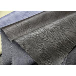Embossed Polyurethane Synthetic Leather , Handfeeling Embossed Faux Leather