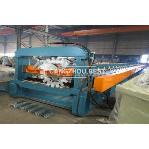 Buy cheap Composite Floor Deck CNC Roll Forming Machine Closed Type Dovetail Profile Usage from wholesalers