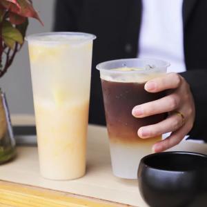 Buy cheap AT PACK Custom Single Wall Injection PP Plastic Cups 360ML 500ML 700ML Hard Cups for Tea Juice Bubble Milk from wholesalers