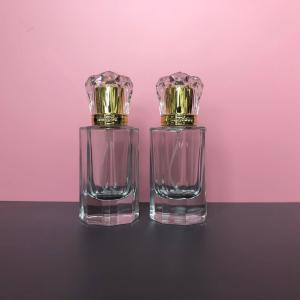 Buy cheap Cosmetic 50ml Perfume Spray Bottle Delicate Crown Cap Recyclable Filling from wholesalers