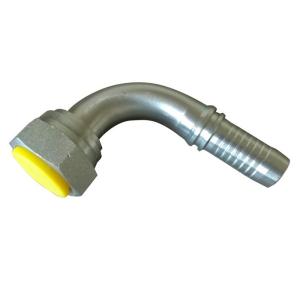 Buy cheap Female Hydraulic Pipe Fitting 60° Cone 22691 90° Bsp With Siver Golden Zinc product