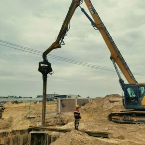 Buy cheap Heavy-Duty Sheet Pile Driver | Excavator-Mounted Design | High-Frequency Vibration from wholesalers