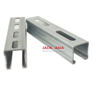 C Channel Machine Slotted Galvanized Steel Unistrut 1.2mm 1.8mm