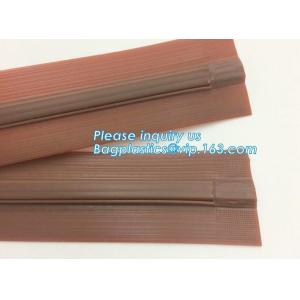 Buy cheap Waterproof heat seal apparel packaging seal with slider zip, pvc zipper lock slider/Resealable PVC Slider Zip seal zip from wholesalers