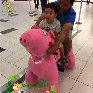 Buy cheap Hansel amusement park coin plush electric kids ride on plush animals from wholesalers