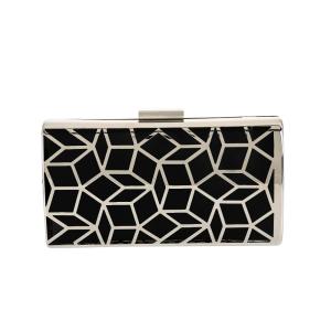 Nezuko Pattern Silver Hollow Out Clutch Frame DIY Banquet Bag Frame