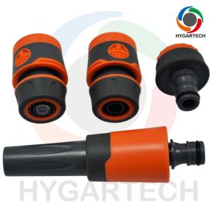 Buy cheap Set of Plastic Adjustable Water Spray Nozzle with Hose Connects and Tap Adaptor for Car Washing Horticulture Irrigation and Gardening from wholesalers