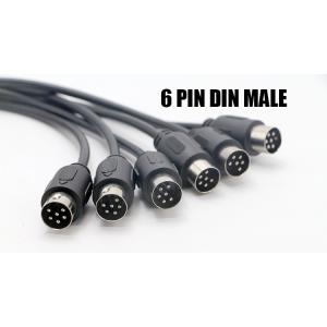 Custom Radio Midi Male To Male 6 Pin Din To 6 Pin Din S Video Extension Cable