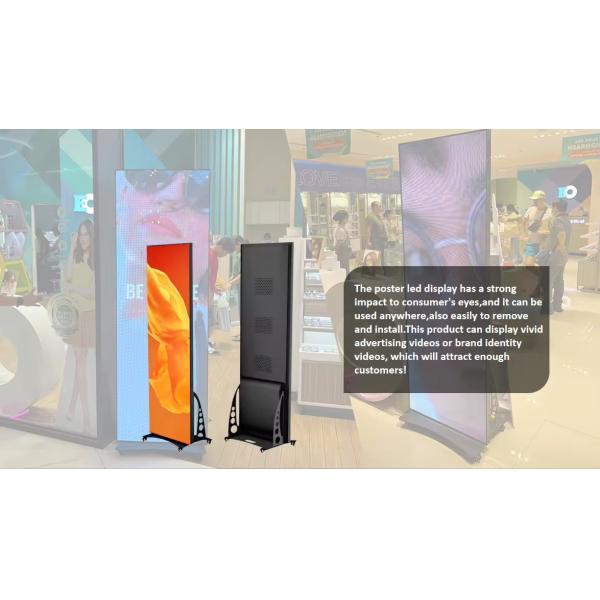 Wifi Control Poster Led Display Indoor Floor Standing HD P2.5 Full Color LED Display Screen Poster