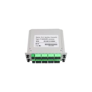 Buy cheap Optical Distribution Network (ODN) 1260 to 1625 nm All Wavelength Even Split Ratio LGX G.657A2 1/2x16 PLC Splitter from wholesalers