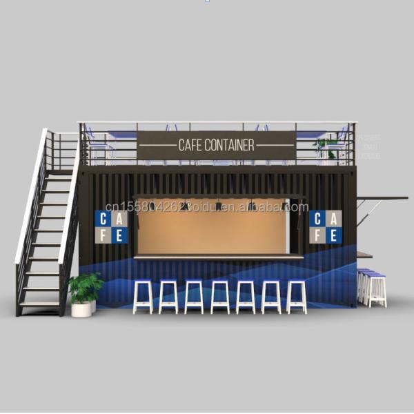 Customized Color 20FT or 40FT Luxury Shipping Container Bar Prefabricated Foldable Cafe Container Coffee Shop