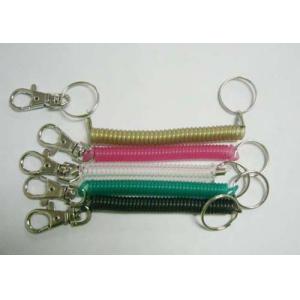 Buy cheap Stretchable Black Spring Key Coil Clips Colorful Blub Plastic Hook and Snap Hook from wholesalers