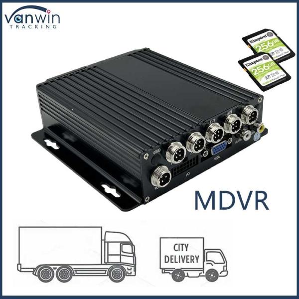 Quality 4CH 1080P Dual SD Card Mobile DVR 4G GPS1080P Vehicle GPS Function 12 Months Warranty for sale