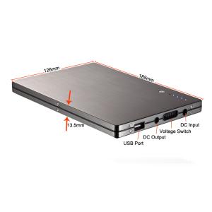 Buy cheap Black Low Standby Current Plastic Iphone Battery Extender With DC Port / 5 Blue LED from wholesalers