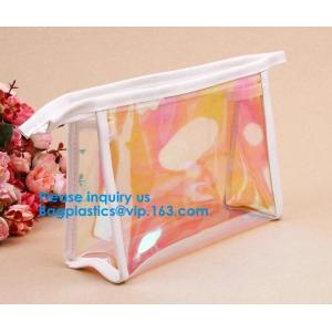 Custom PVC cosmetic bag Zipper Clear Toiletry Bag,Promotional Travel Bag pvc