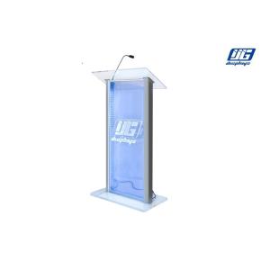 Buy cheap Aluminium ProfileLectern Light Box, Clear Lectern Podium With Microphone Socket from wholesalers