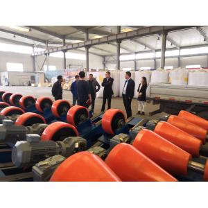 Buy cheap 2-4mm Steel Pipe Out Wall Shot Blasting Machine For 3PE Anti Corrosion Coating Production Line from wholesalers