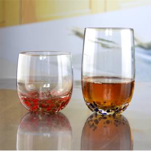 Buy cheap Red Stars Bottomed Creative Macadam Tumbler Drinking Glasses from wholesalers