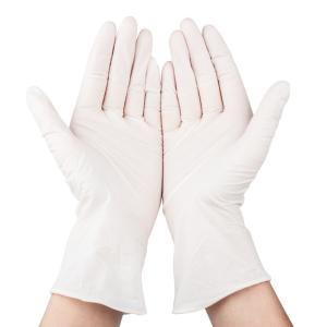 Buy cheap Food Industry Use Disposable White Nitrile Gloves 100pcs/Box from wholesalers