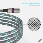 10 Ft XLR Male to XLR Female Balanced 3 PIN Cable Compatible with Shure SM