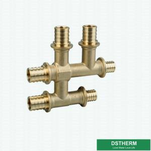 Buy cheap Female Threaded Tee PEX Brass Fittings Customized Slide Fittings from wholesalers