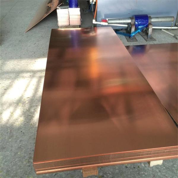 Quality ATSM JIS Copper Alloy Sheet Plate C10300 C12200 0.3mm 3mm 4mm Thickness Polished for sale