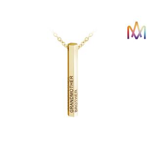 Buy cheap Stereoscopic 10g Hexagon Engraved Pendant Necklace from wholesalers