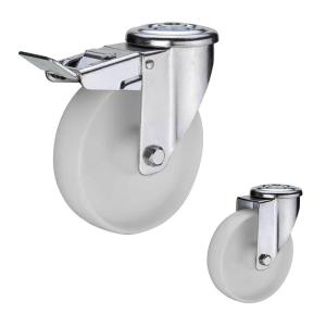 Wearable 5 Inch 330lbs Loading Nylon Casters Medium Duty