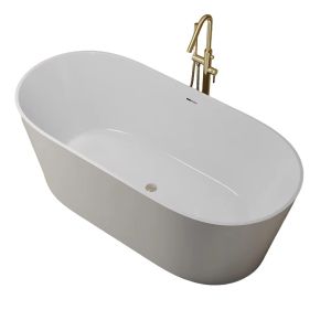 Buy cheap Customizable Acrylic Free Standing Bathtub with 5-year Warranty and Smooth Surface in 1500x750x720mm Size from wholesalers