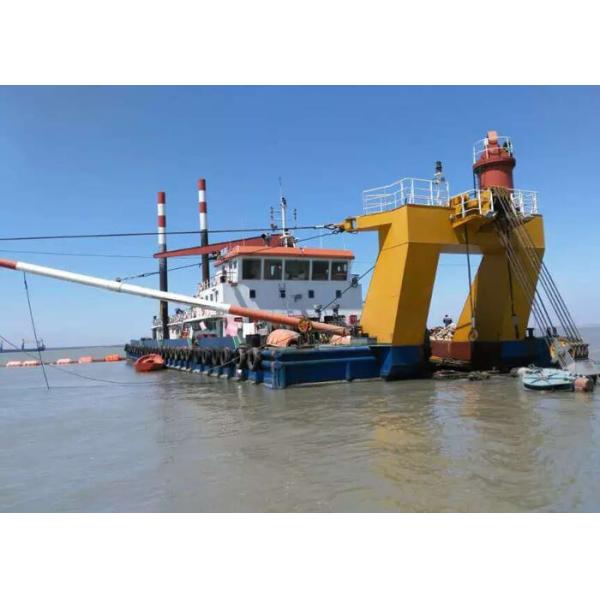 Quality 32 Inch 18m Dredging Depth Dual Pump Dredger , Sand Cutting Suction Dredger for sale